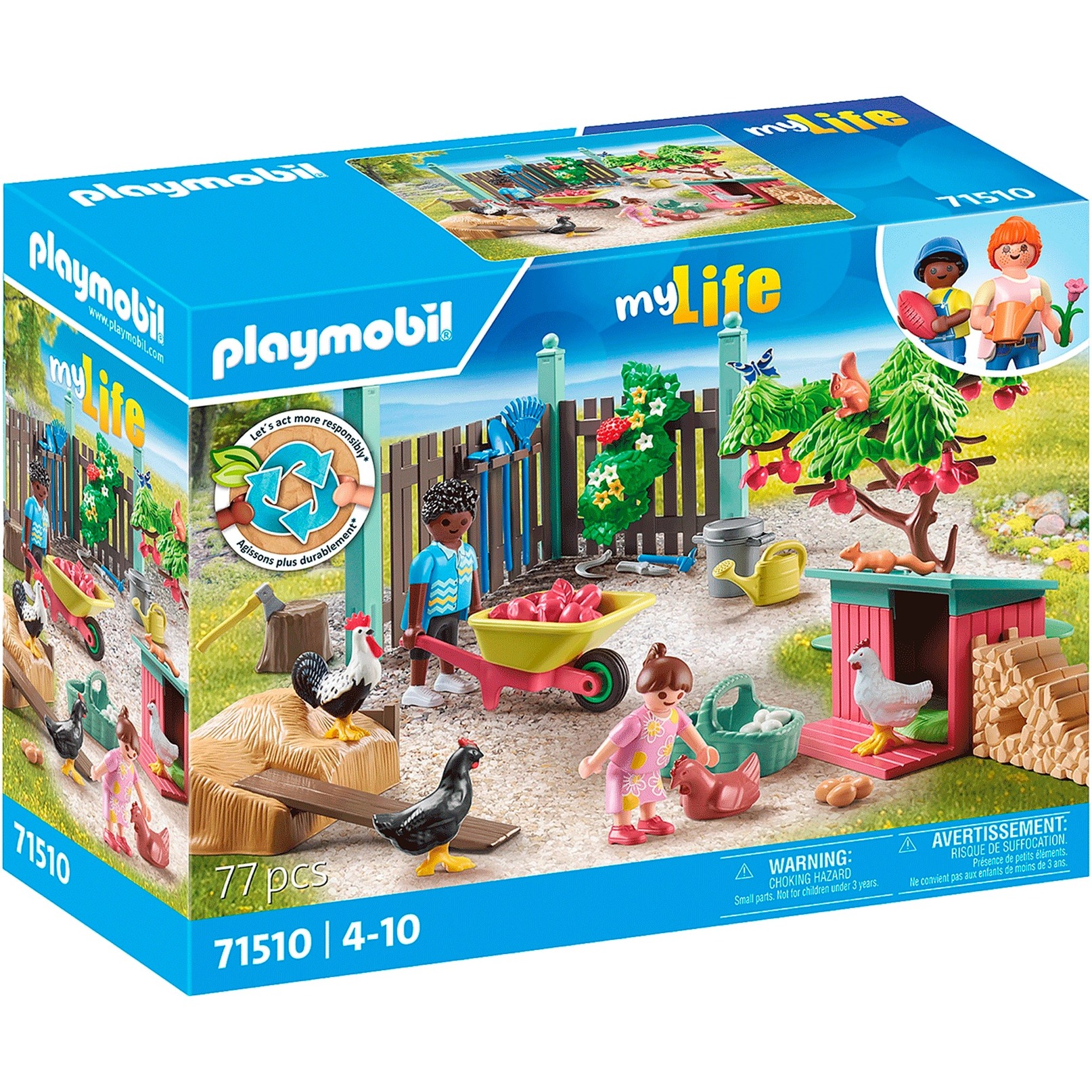 PLAYMOBIL 71510 City Life Kleine Hühnerfarm im Tiny Haus Garten