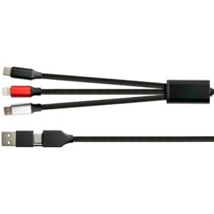 Python 6-in-1 Ladekabel USB-C/USB-A > USB-C + Micro-USB + Lightning