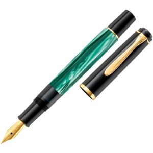 Pelikan Classic M200 - Kolbenfüllhalter Grün-Marmoriert