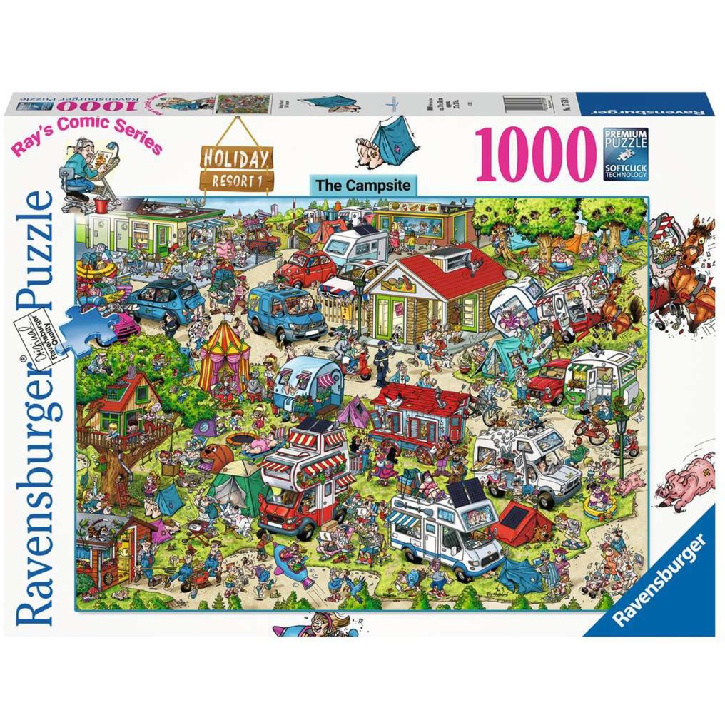 Ravensburger Puzzle Ray''s Comic Series: Holiday Resort 1 - The Campsite