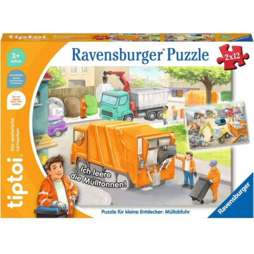 Ravensburger tiptoi Puzzle für kleine Entdecker: Müllabfuhr