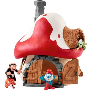 Schleich Die Schlümpfe Schlumpf Haus mit 2 Figuren