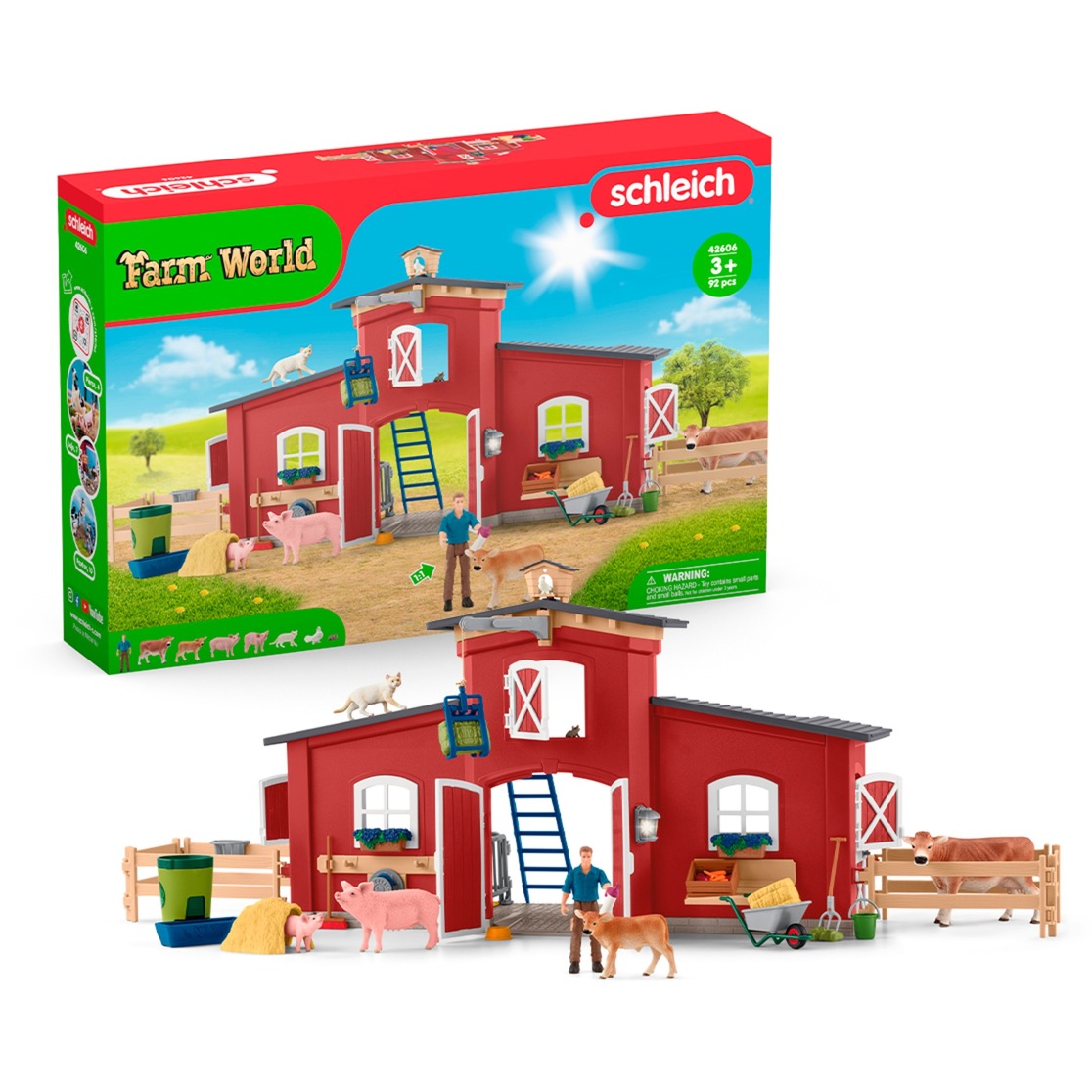 Schleich Farm World Große Farm mit Tieren & Zubehör