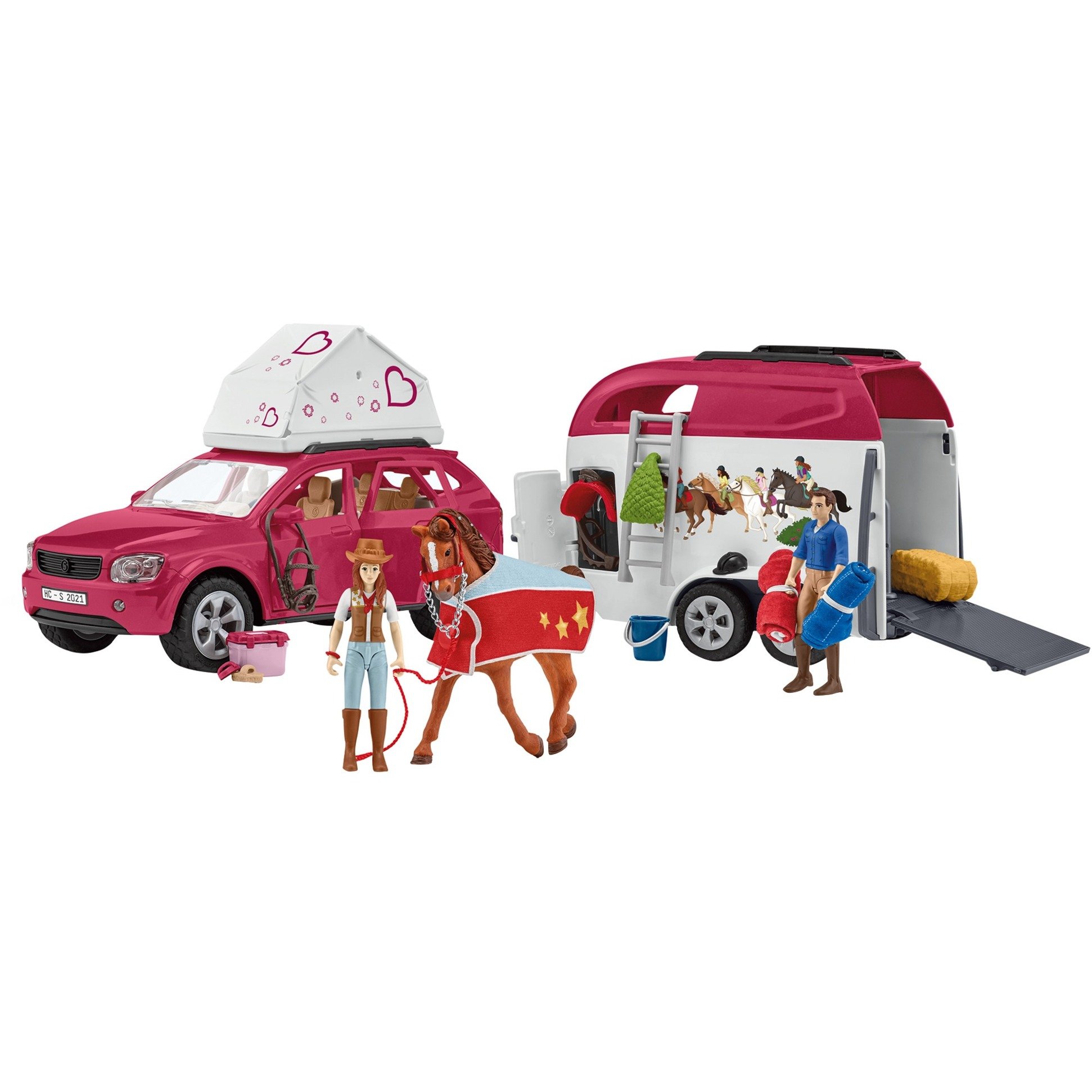 Schleich Horse Club Abenteuer mit Auto und Pferdeanhänger