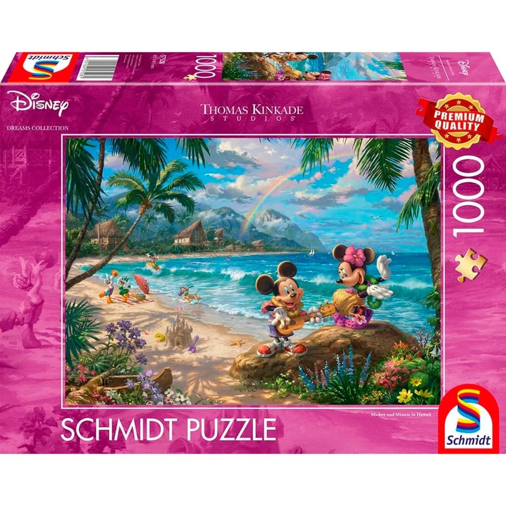 Schmidt Spiele Thomas Kinkade Studios: Disney Dreams Collection - Minnie & Mickey in Hawaii