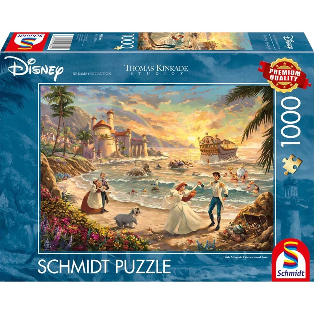 Schmidt Spiele Thomas Kinkade Studios: Disney Dreams Collection - The Little Mermaid Celebration of Love