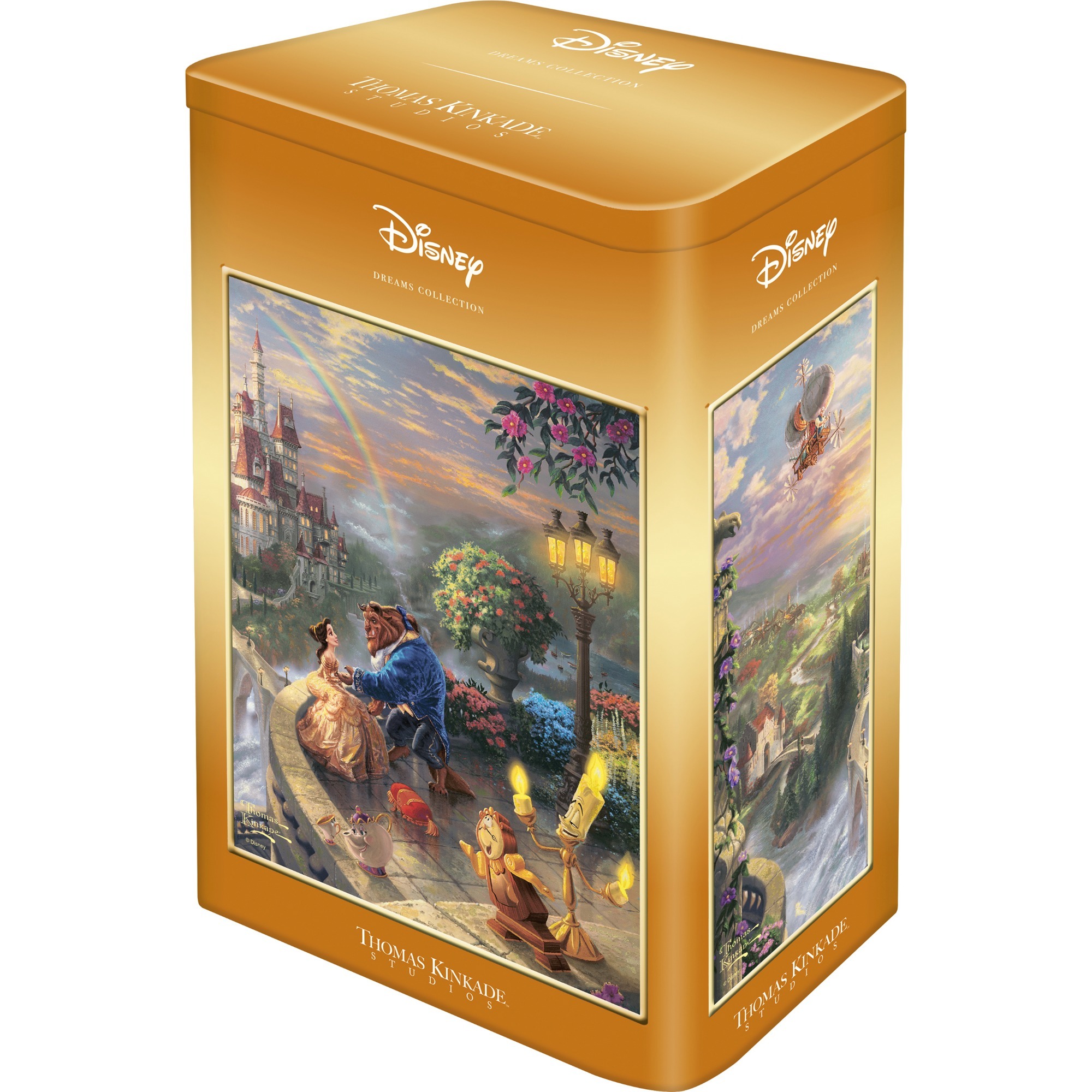 Schmidt Spiele Thomas Kinkade Studios: Disney - Beauty and the Beast in der Nostalgie Metalldose