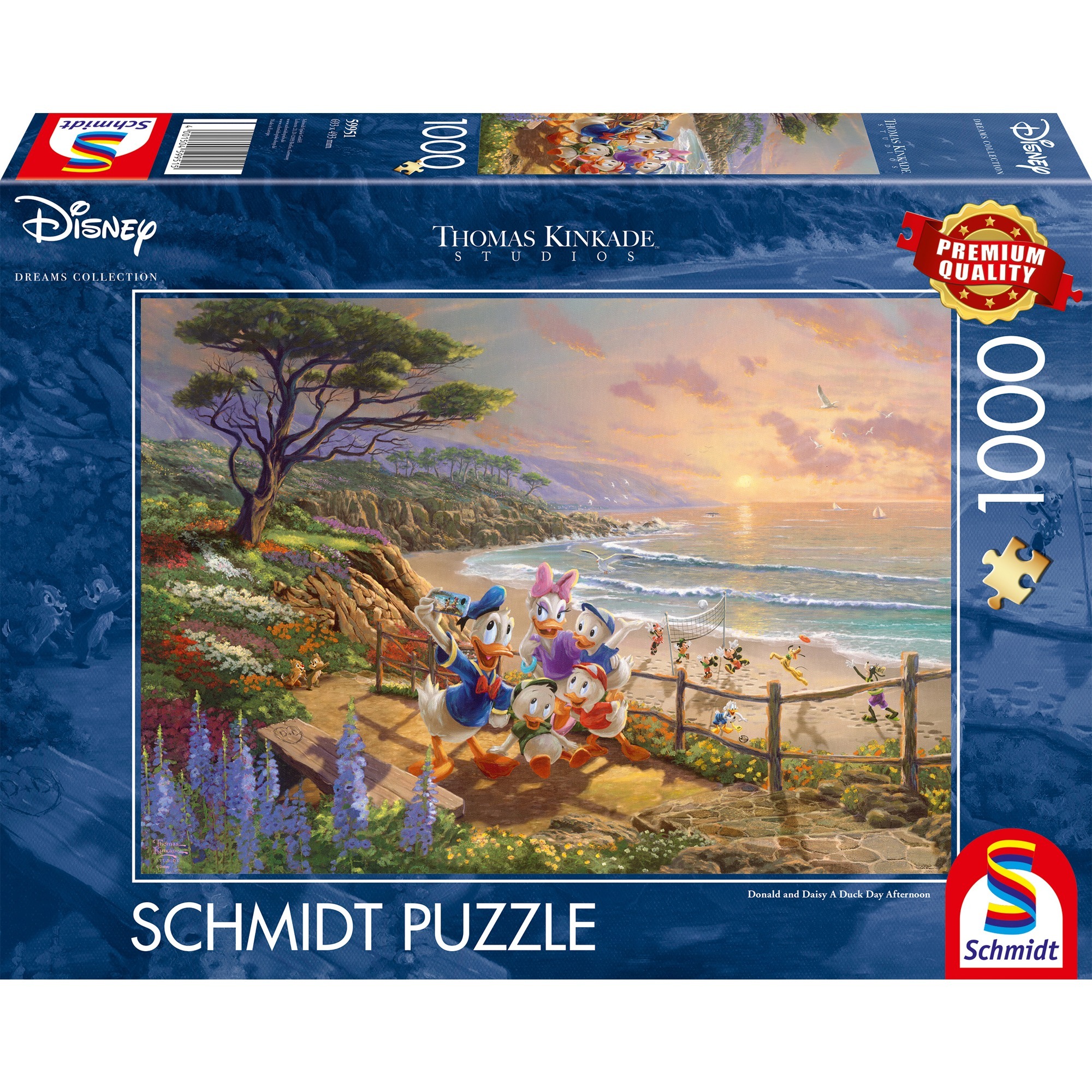 Schmidt Spiele Thomas Kinkade Studios: Disney - Donald and Daisy A Duck Day Afternoon
