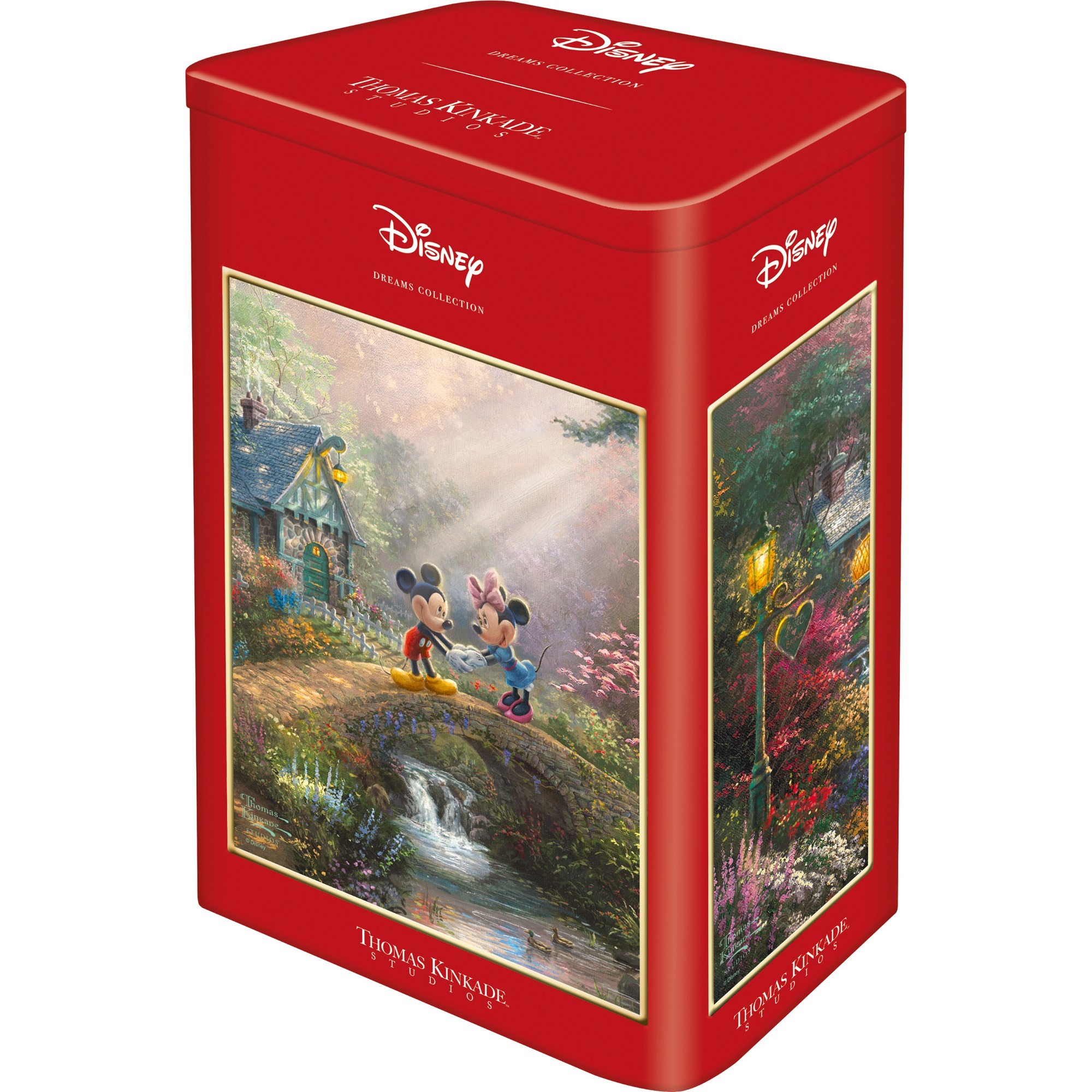 Schmidt Spiele Thomas Kinkade Studios: Mickey & Minnie in der Nostalgie Metalldose