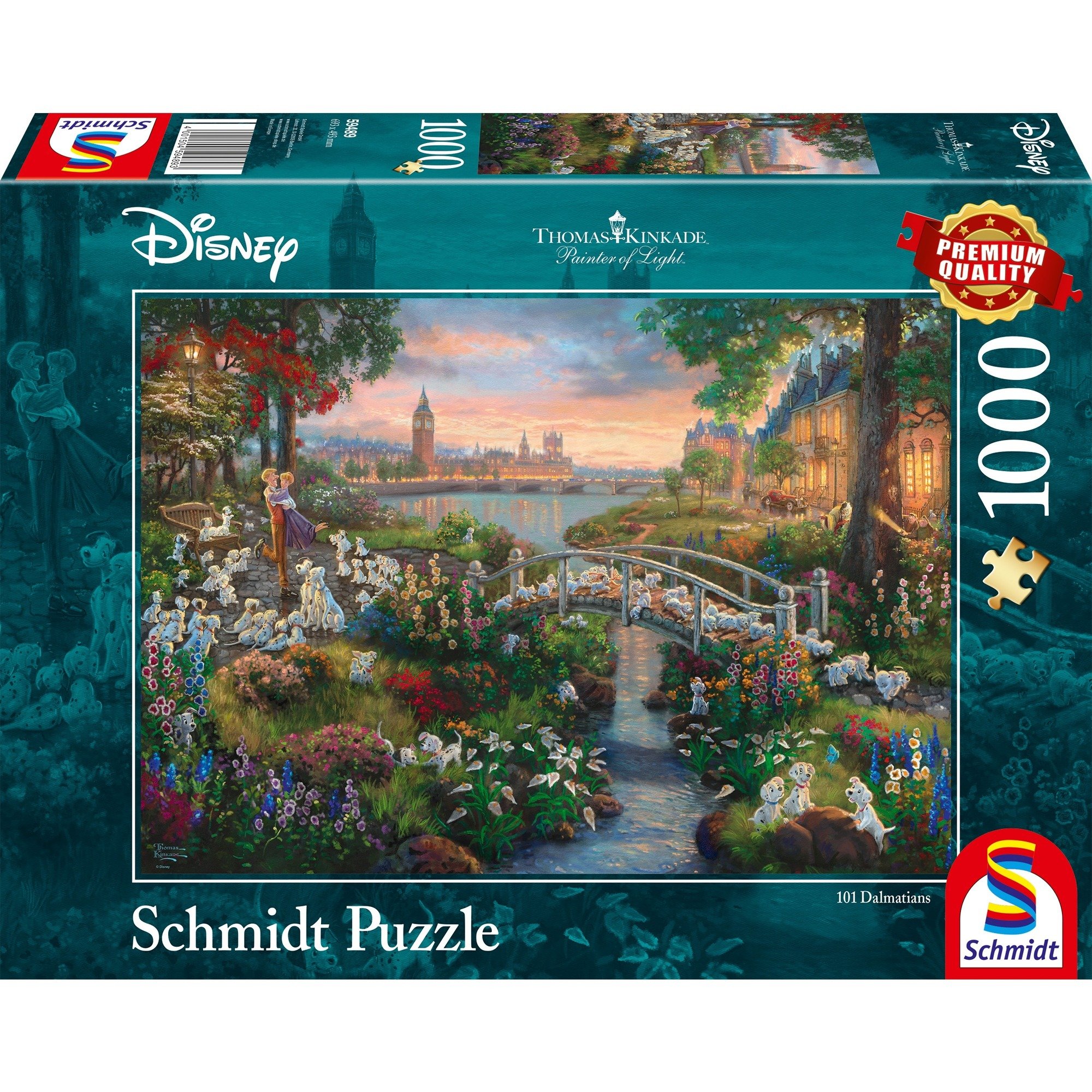 Schmidt Spiele Thomas Kinkade Studios: Painter of Light - Disney 101 Dalmatiner
