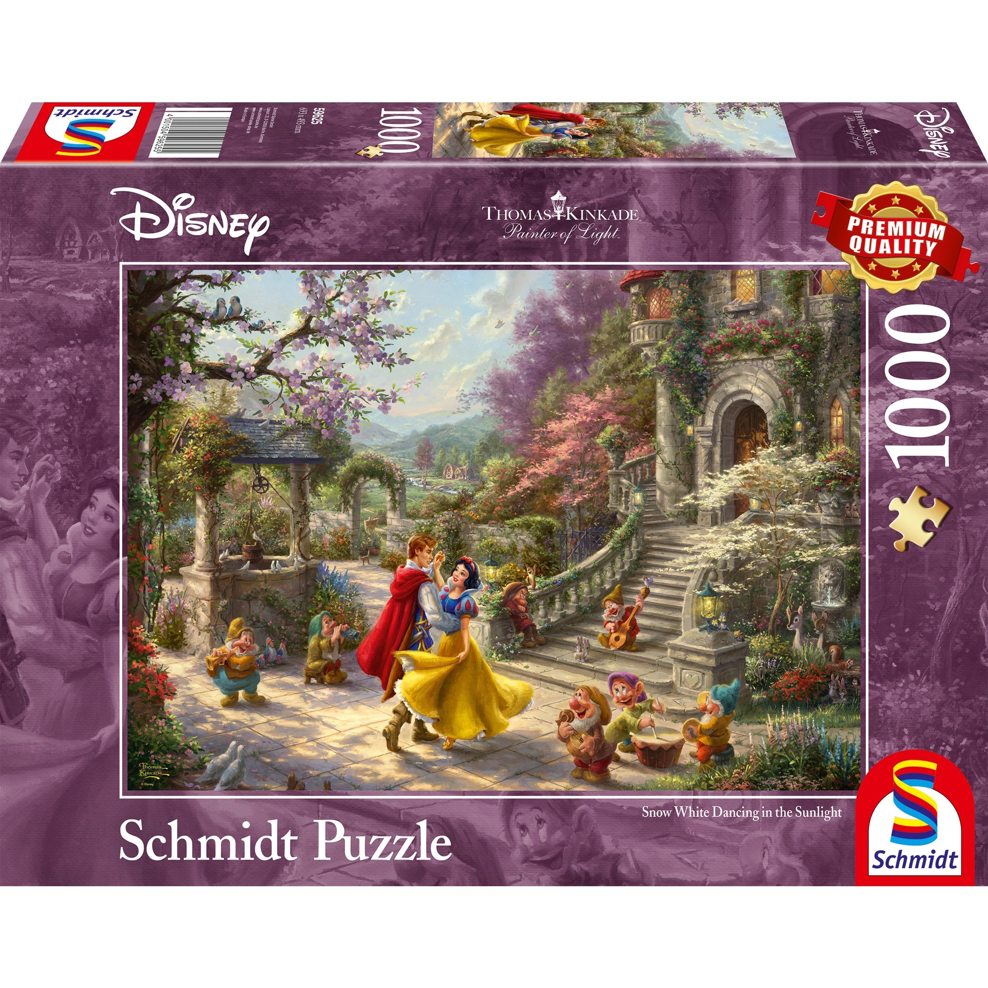 Schmidt Spiele Thomas Kinkade Studios: Painter of Light - Disney Schneewittchen - Tanz mit dem Prinzen