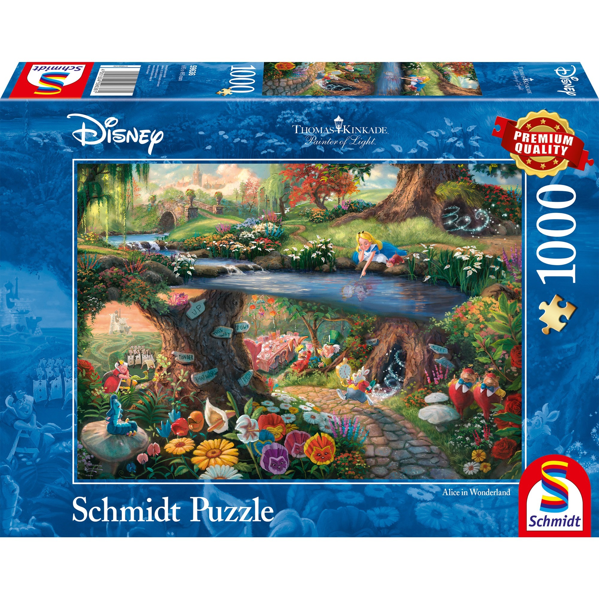 Schmidt Spiele Thomas Kinkade: Painter of Light - Disney - Alice im Wunderland