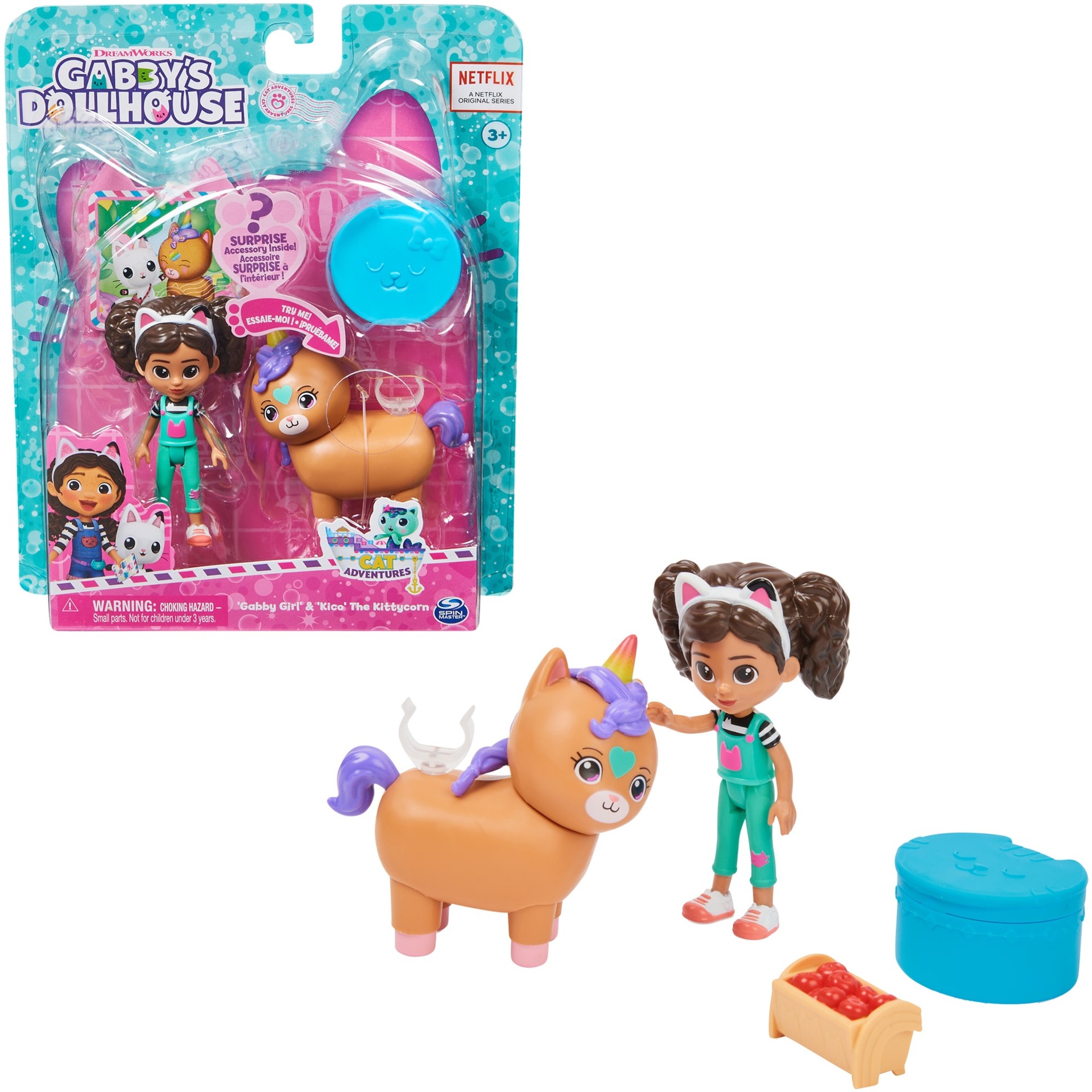 Spin Master DreamWorks Gabby''s Dollhouse Cat Adventures - Cat-tivity Set Kittycorn Pferd