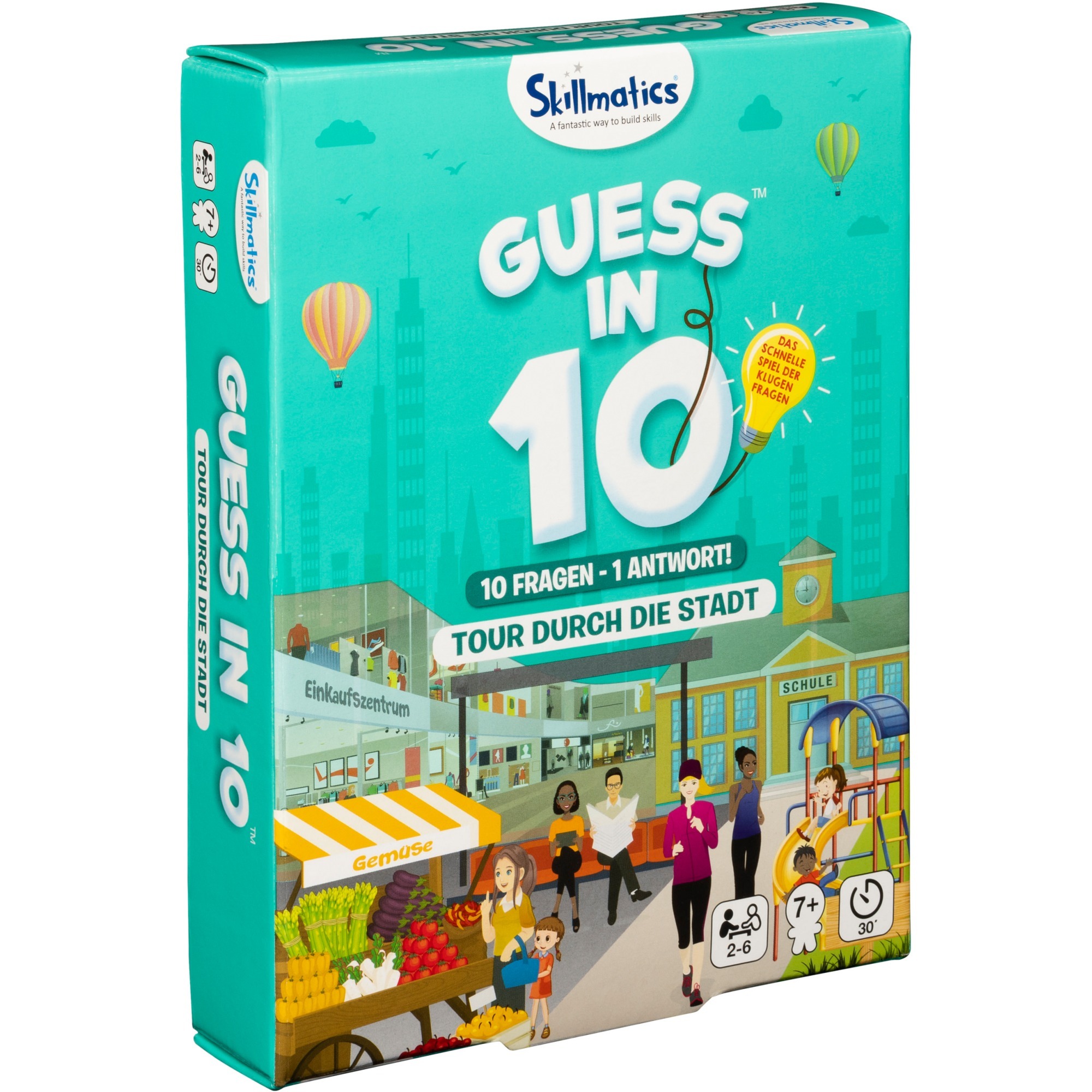 Spin Master Guess in 10 - Ratespiel "Tour durch die Stadt" - Mit 10 Fragen zur Antwort (deutsche Ausgabe)