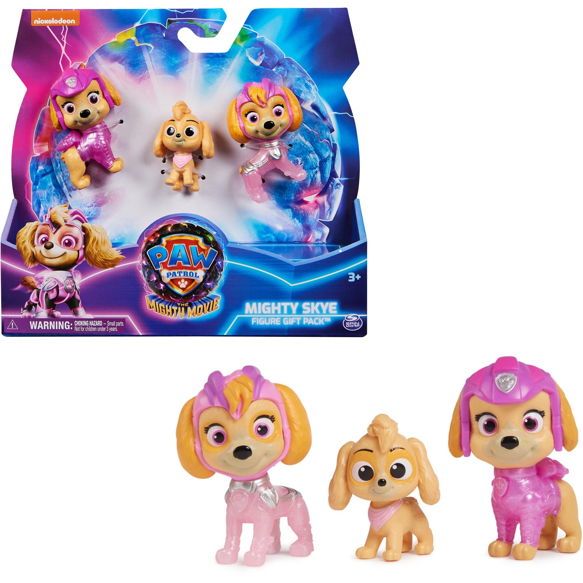 Spin Master PAW Patrol Der Mighty Kinofilm - 3-teiliges Spielfiguren-Geschenkset Skye