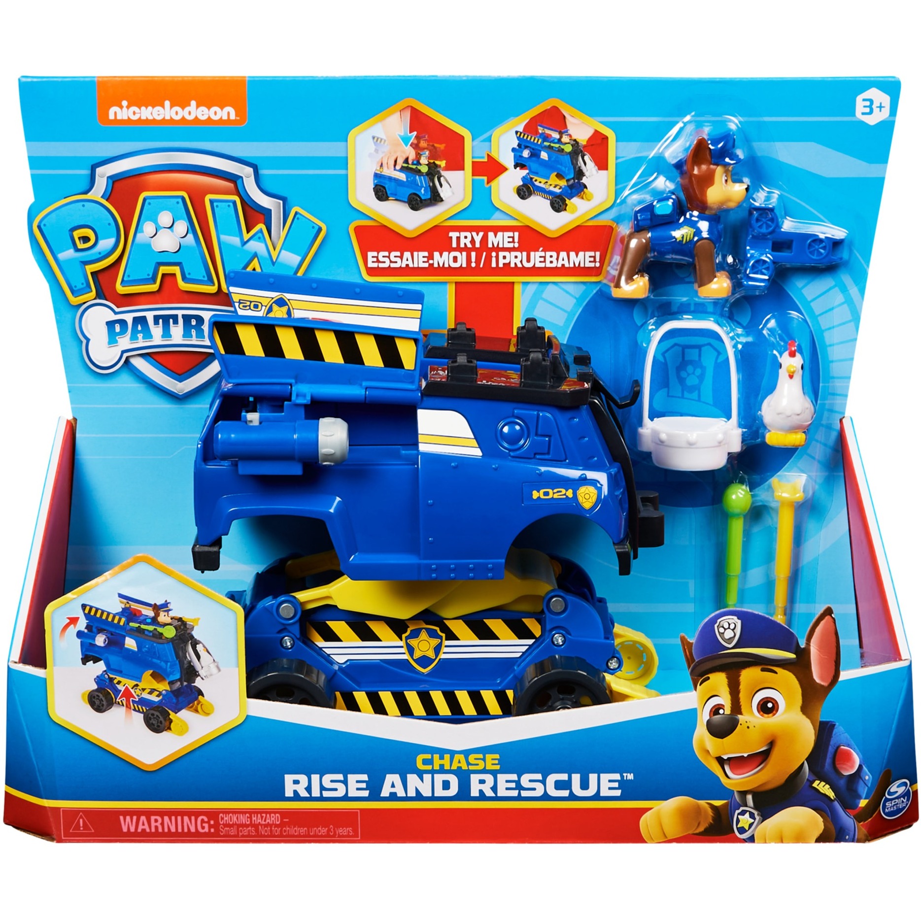 Spin Master Paw Patrol Chases Rise and Rescue wandelbares Spielzeugauto
