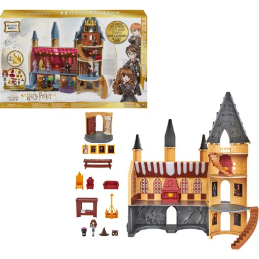 Spin Master Wizarding World Harry Potter - Hogwarts Schloss Spielset mit Licht und Sound