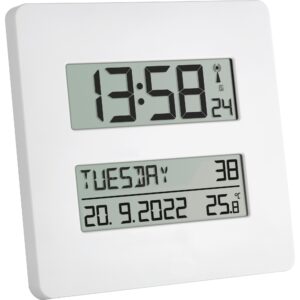 TFA Digitale Funkuhr TIMELINE mit Temperatur