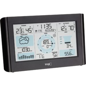 TFA Funk-Wetterstation mit Wind- und Regenmesser WEATHER PRO