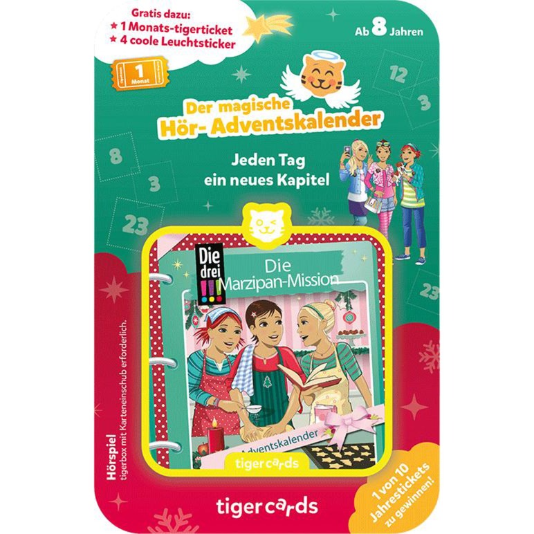 Tigermedia Hör-Adventskalender Die drei !!! - Die Marzipan-Mission