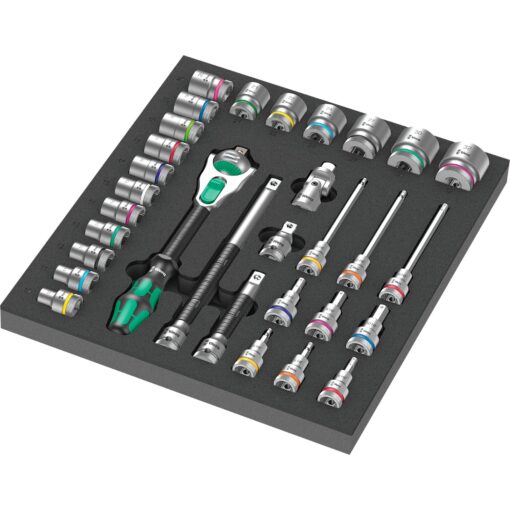 Wera 9722 Schaumstoffeinlage 8000 C Zyklop 1/2" Knarre Set 1