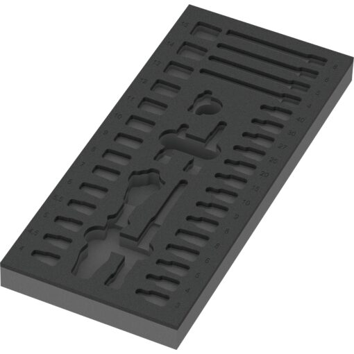 Wera 9820 Schaumstoffeinlage für 8000 A Zyklop Knarre 1/4" Set 1