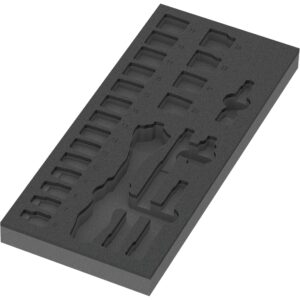 Wera 9821 Schaumstoffeinlage für 8000 B Zyklop Knarre 3/8" Set 1