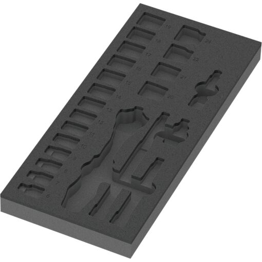 Wera 9821 Schaumstoffeinlage für 8000 B Zyklop Knarre 3/8" Set 1
