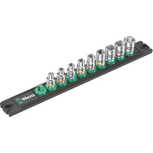 Wera Nuss-Magnetleiste A 4 Zyklop Steckschlüsseleinsatz-Satz 1/4"