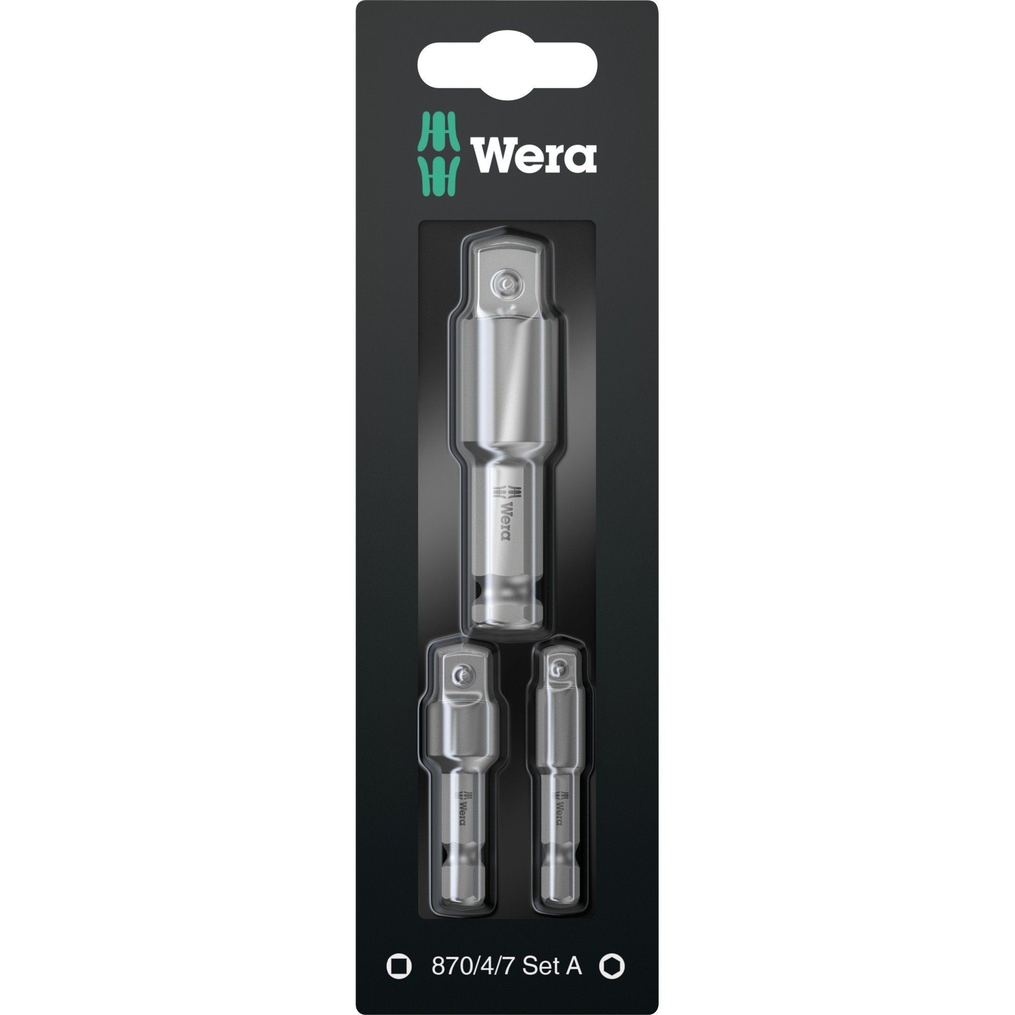 Wera Steckschlüssel Adapter-Satz 870/4/7 Set A SB