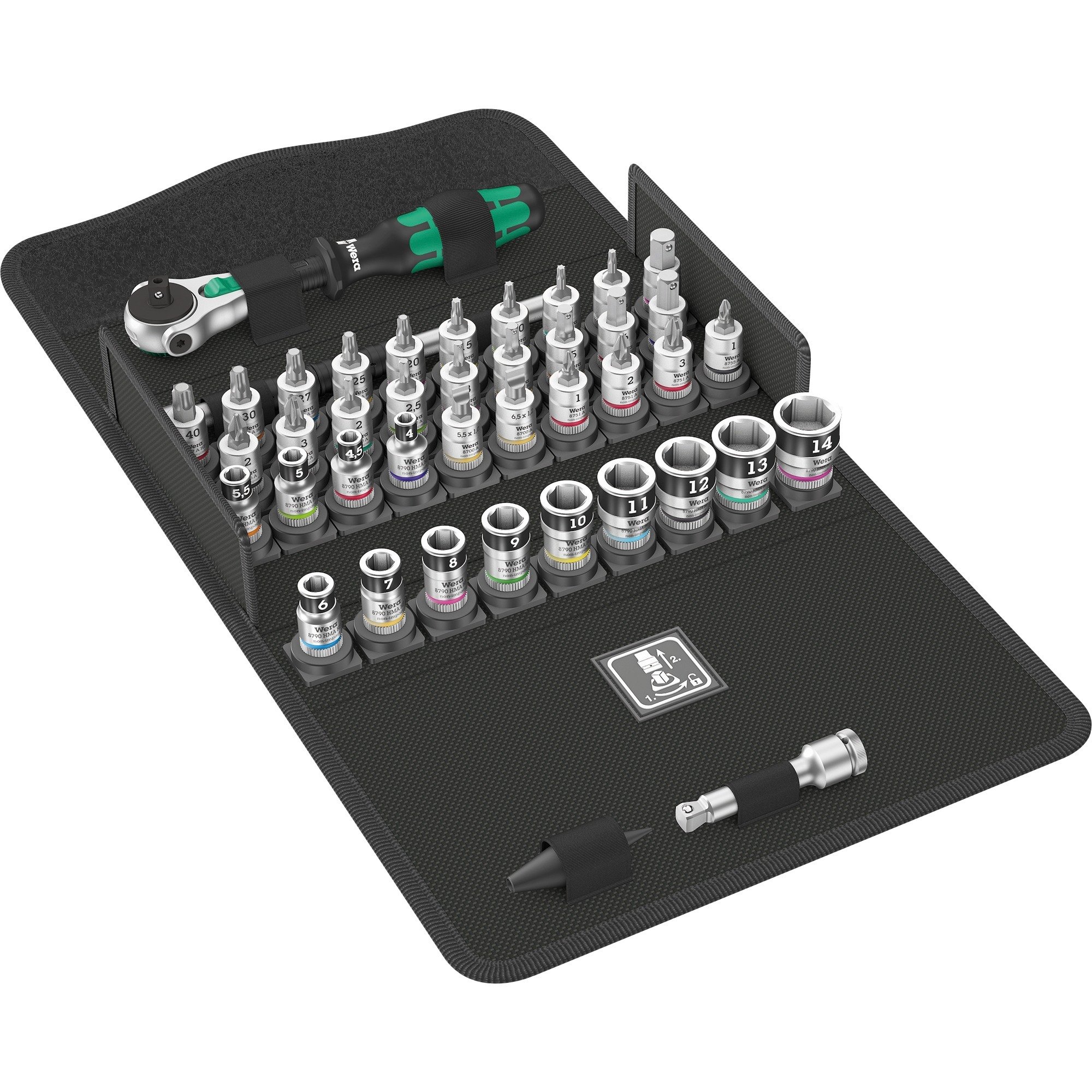 Wera Zyklop Speed Knarrensatz 8100 SA All-in