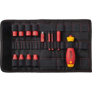 Wiha Schraubendreher und Steckschlüsseleinsatz 1/4" electric slimVario Set
