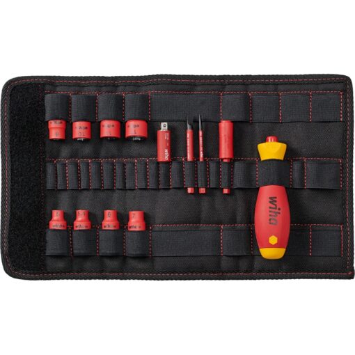 Wiha Schraubendreher und Steckschlüsseleinsatz 1/4" electric slimVario Set