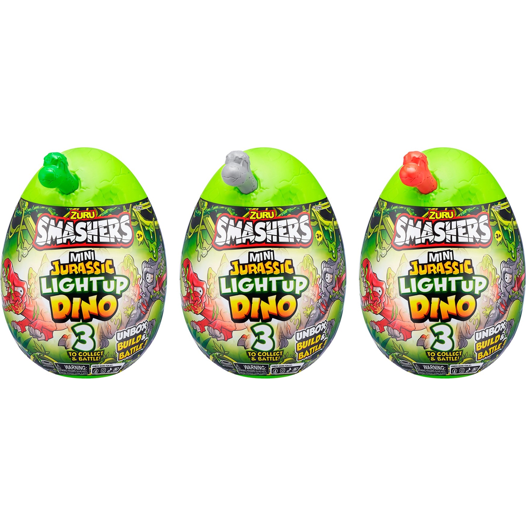 ZURU Smashers - Jurassic Light Up Dino Ei Mini Serie 1