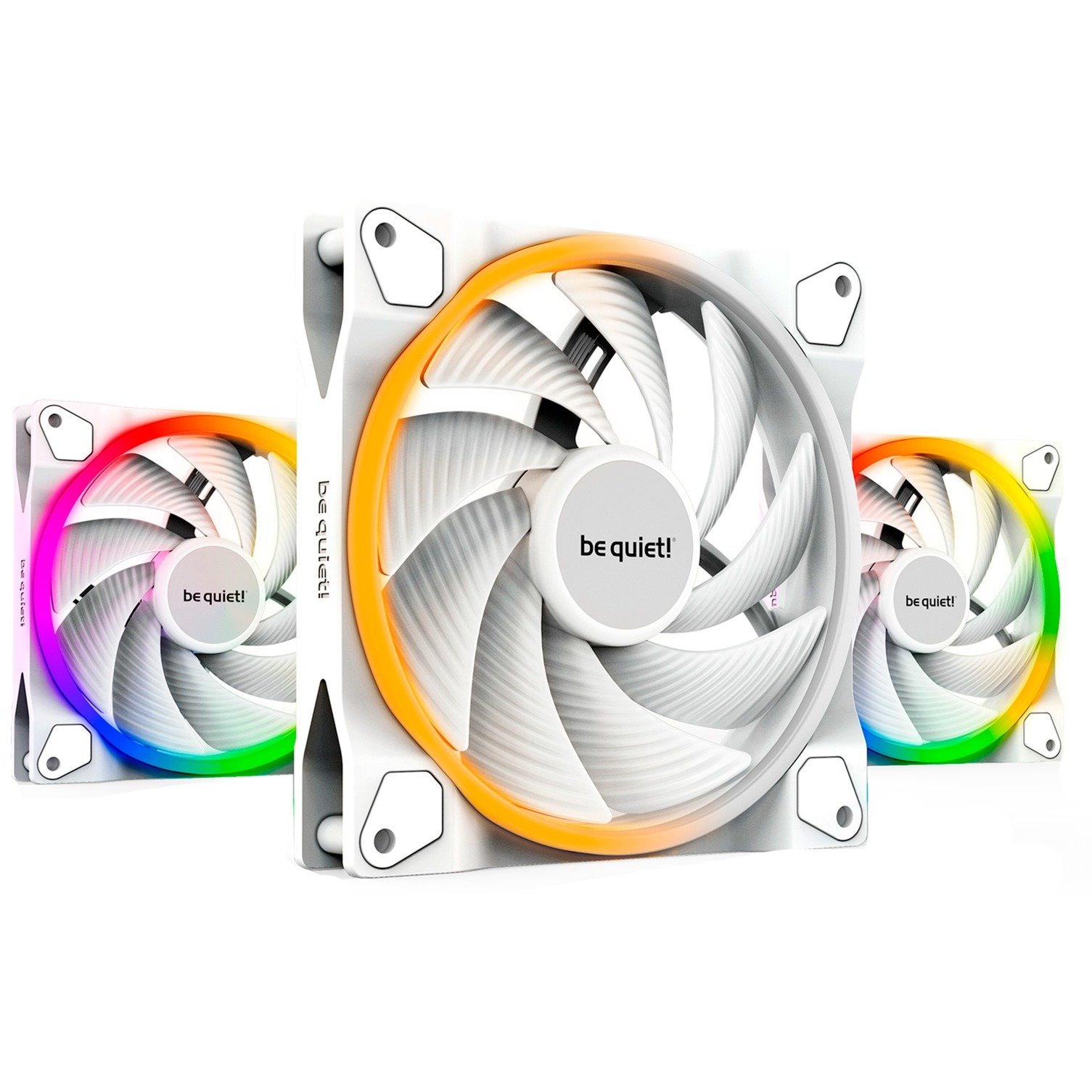 be quiet! Light Wings White 140mm PWM Triple Pack