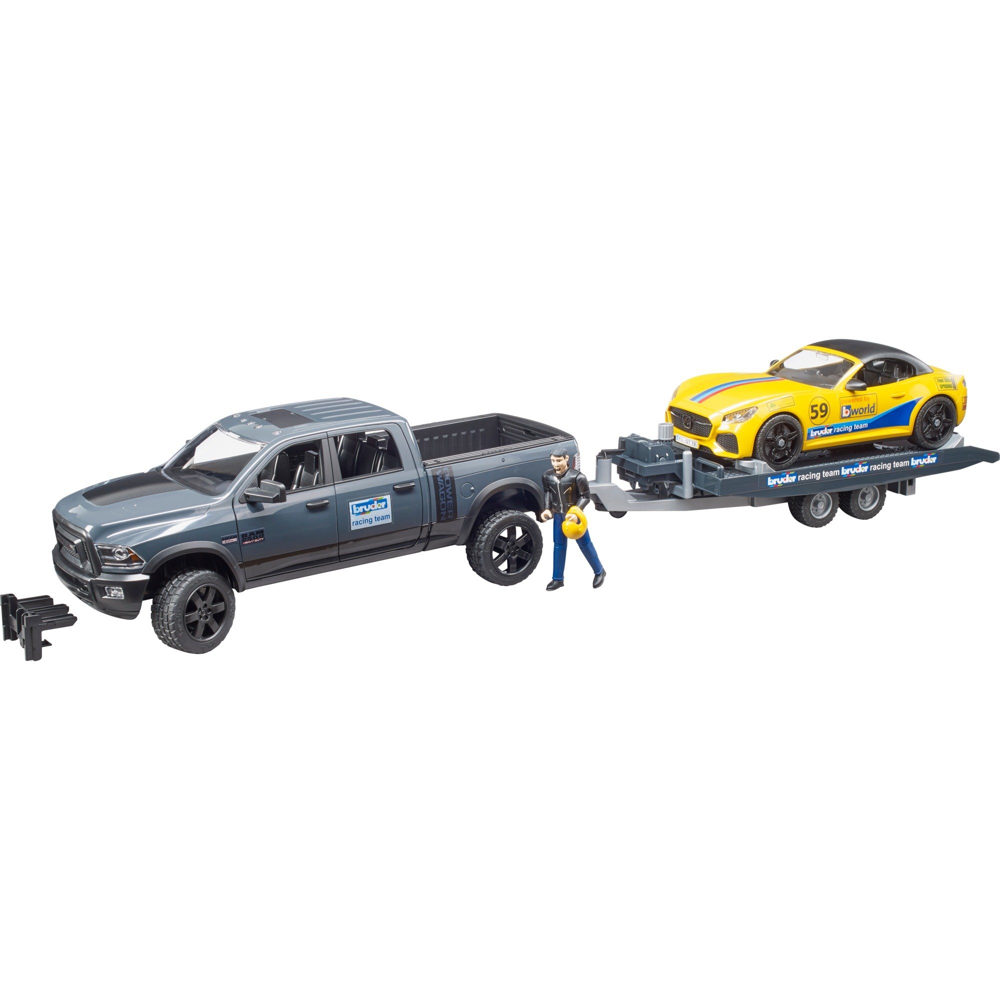 Bruder RAM 2500 Power Wagon und Roadster Bruder Racing Team