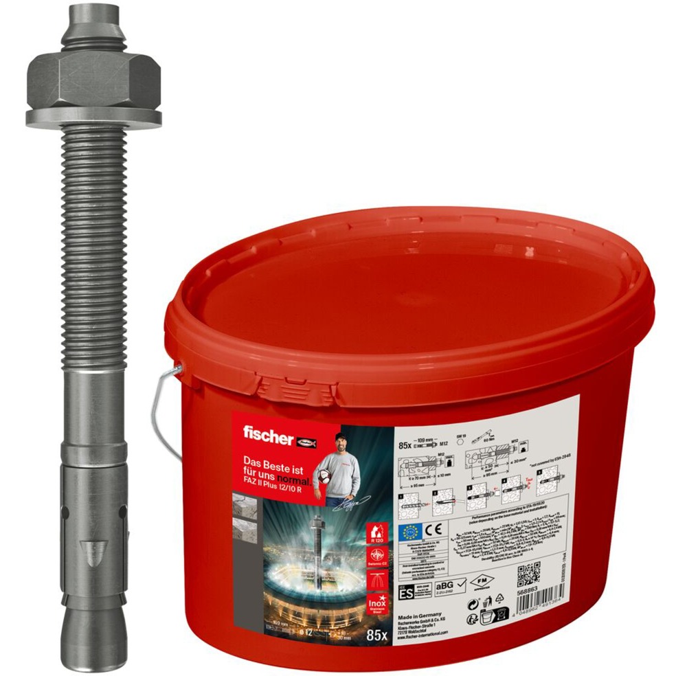 Fischer Bolzenanker FAZ II Plus 12/10 R im Eimer