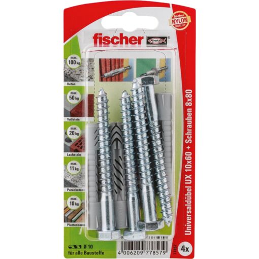 Fischer Universaldübel UX 10x60 S K