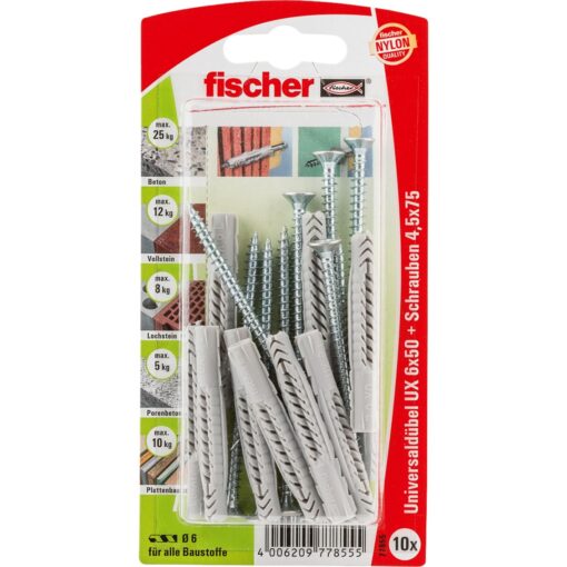 Fischer Universaldübel UX 6x50 S K