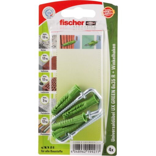 Fischer Universaldübel UX GREEN 6x35 R WH K